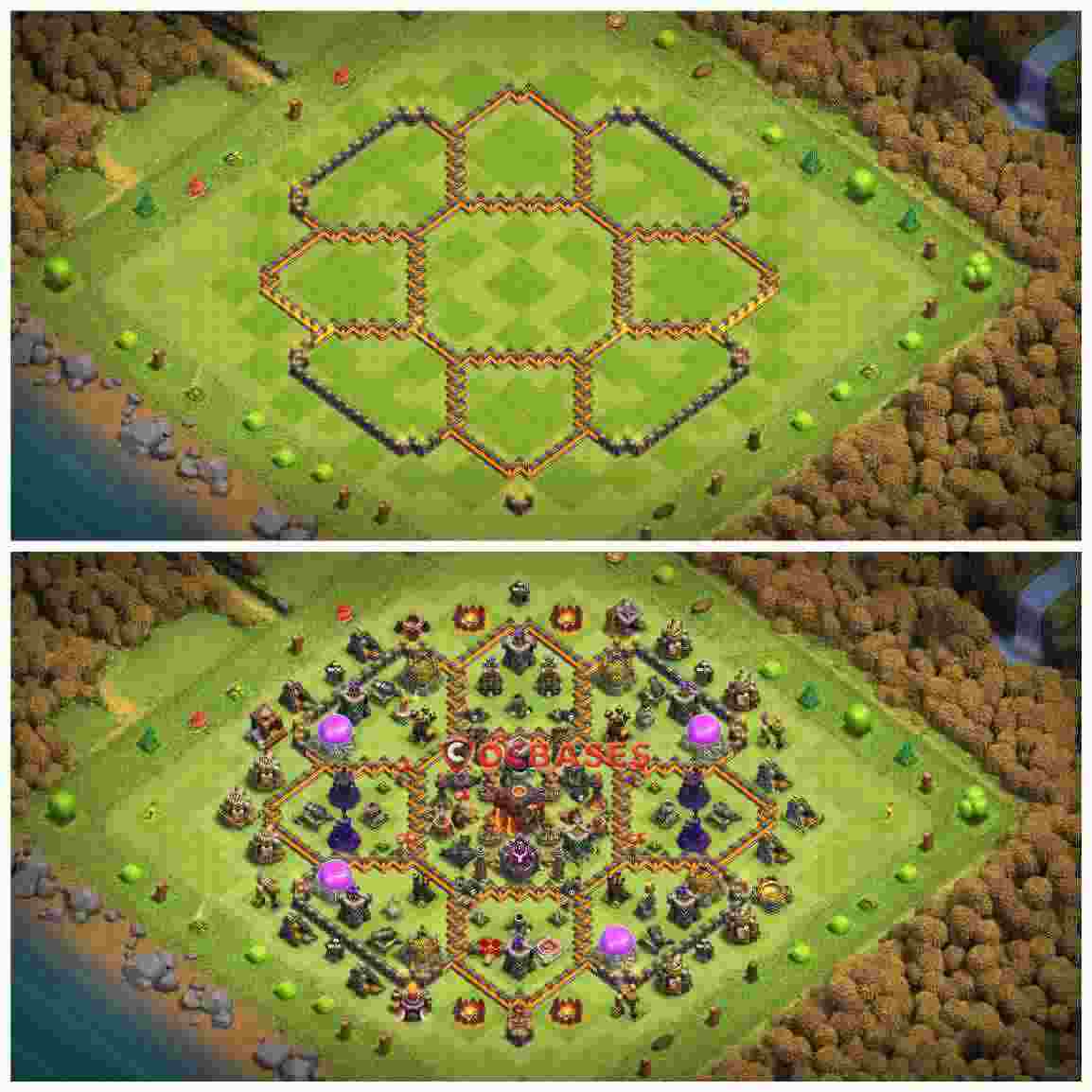 Town Hall 10 Base – Layout id: u0w56 base layout