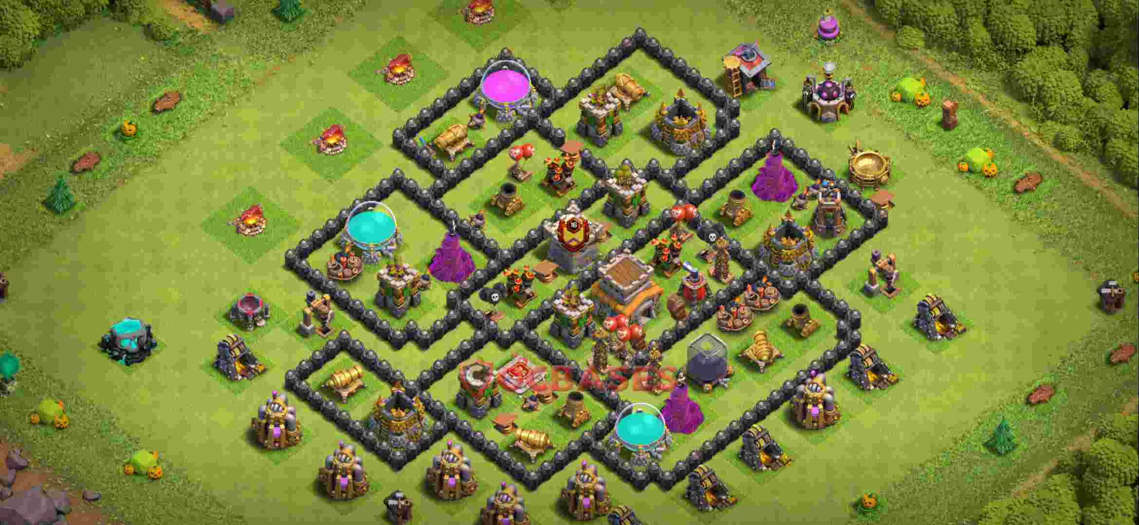 Town Hall 8 Base – Layout id: f1m2d base layout