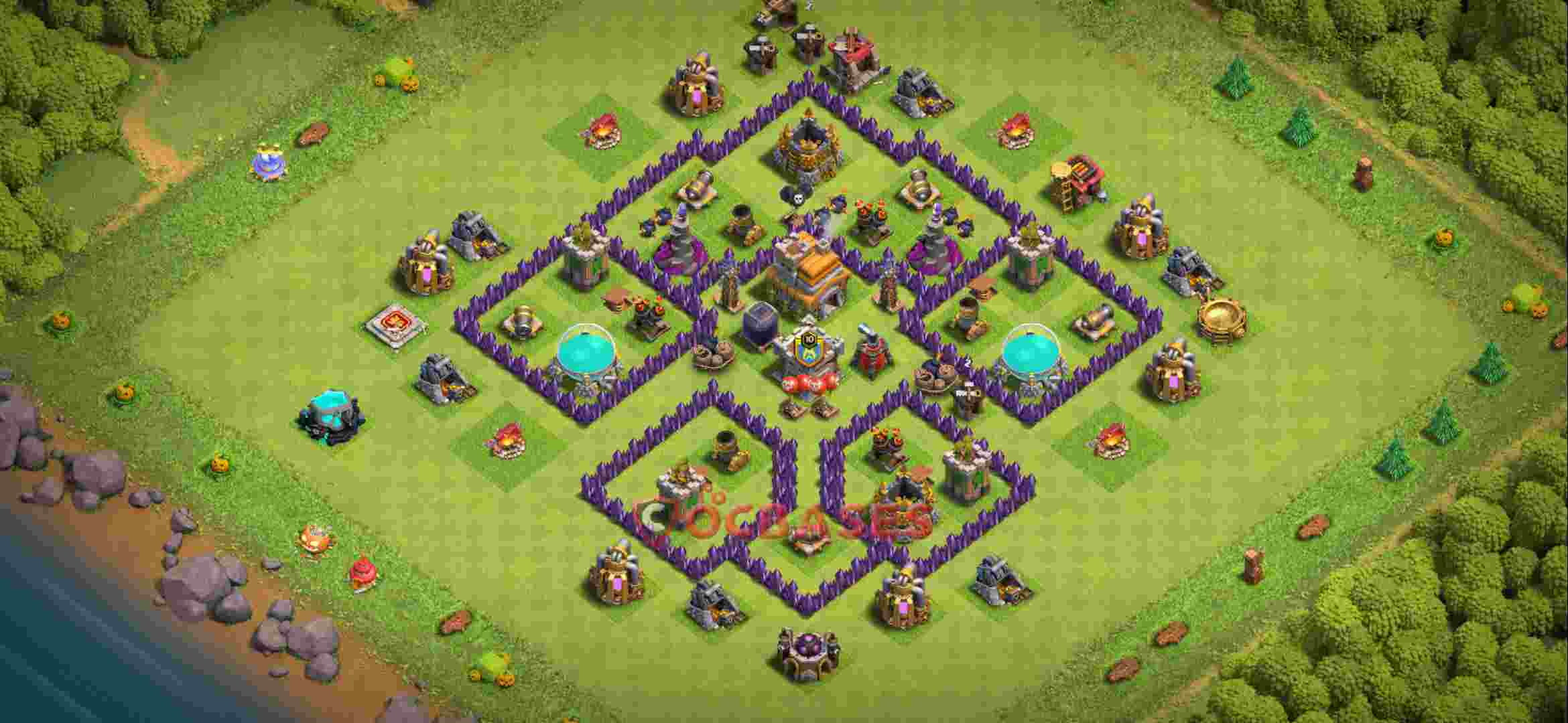 Bestes Clash Of Clans Town Hall Level 7 Verteidigungslayout