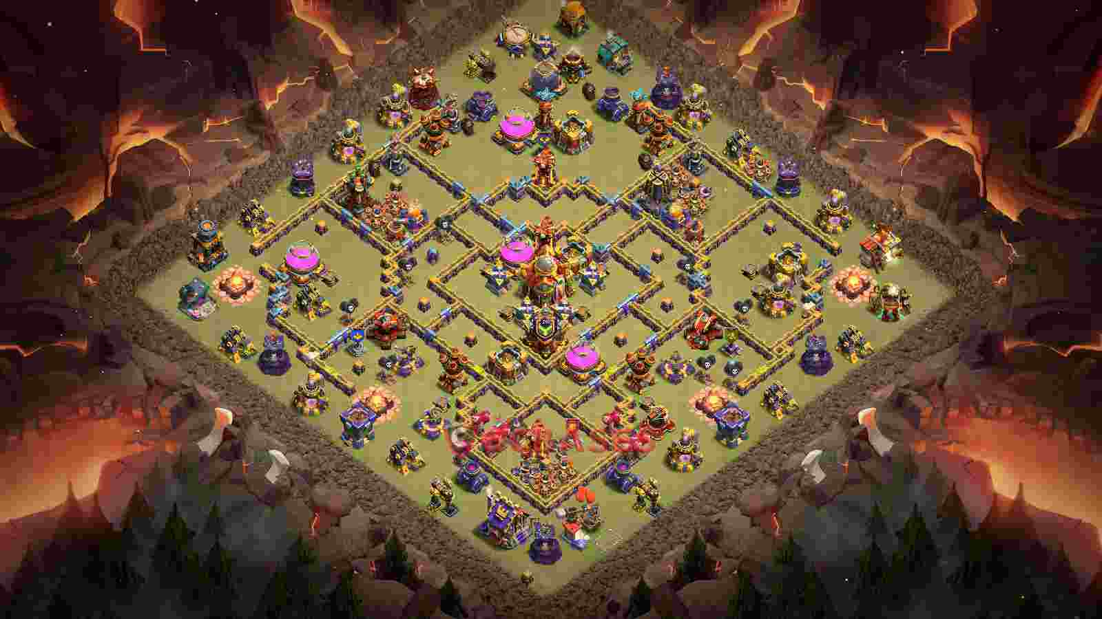 Town Hall 16 Base -war – Layout id: mq9h4 base layout