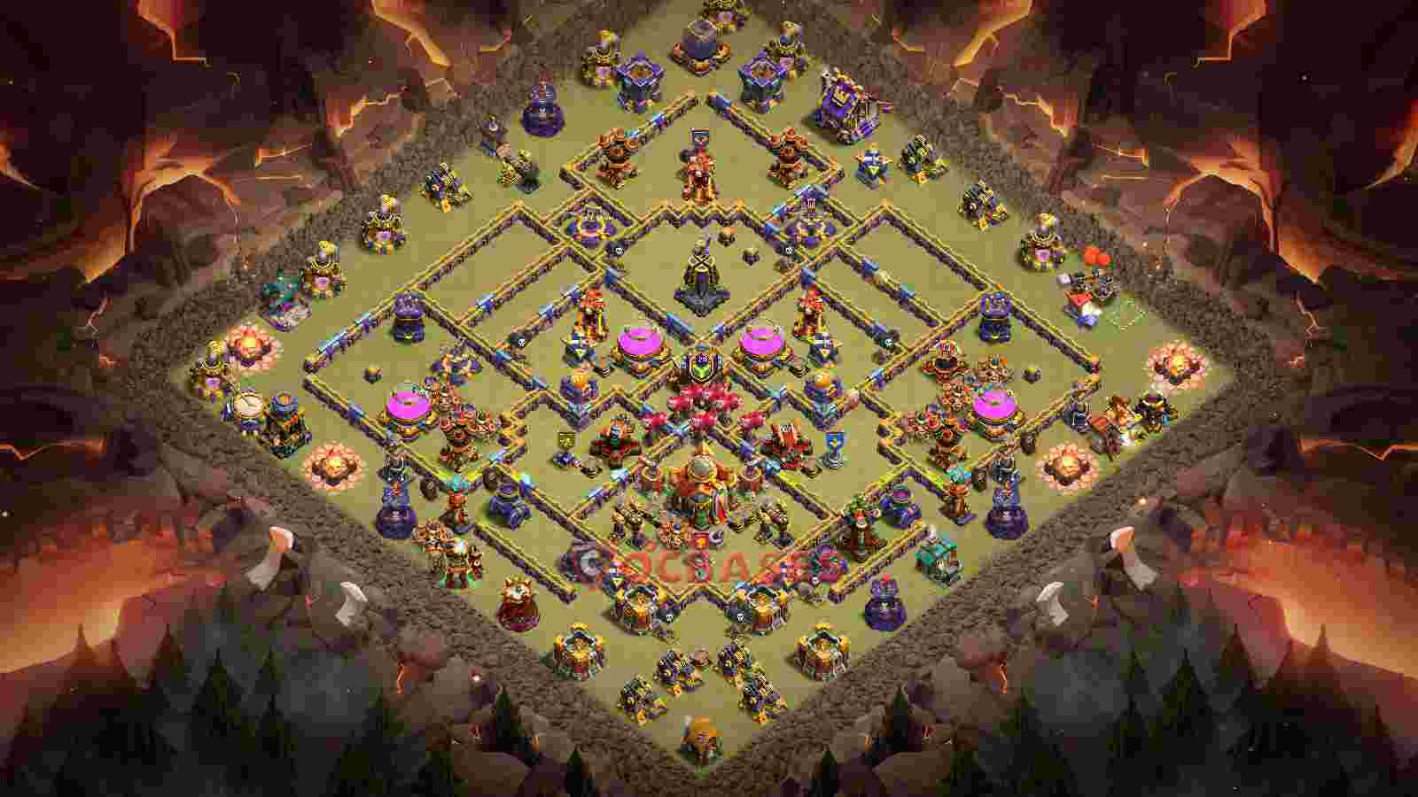 Town Hall 16 Base -war – Layout id: jxd2w base layout