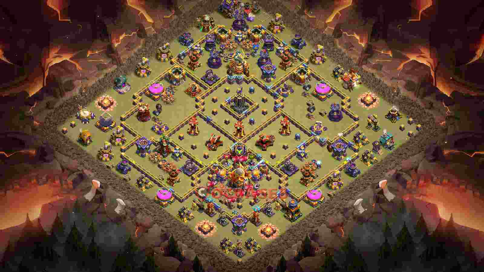 Town Hall 16 Base -war – Layout id: yqh39 base layout