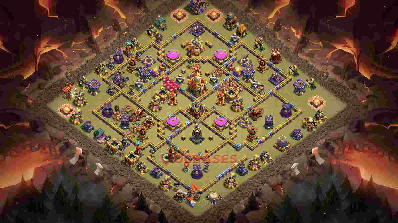Town Hall 16 Base -war – Layout id: dafi5 base layout