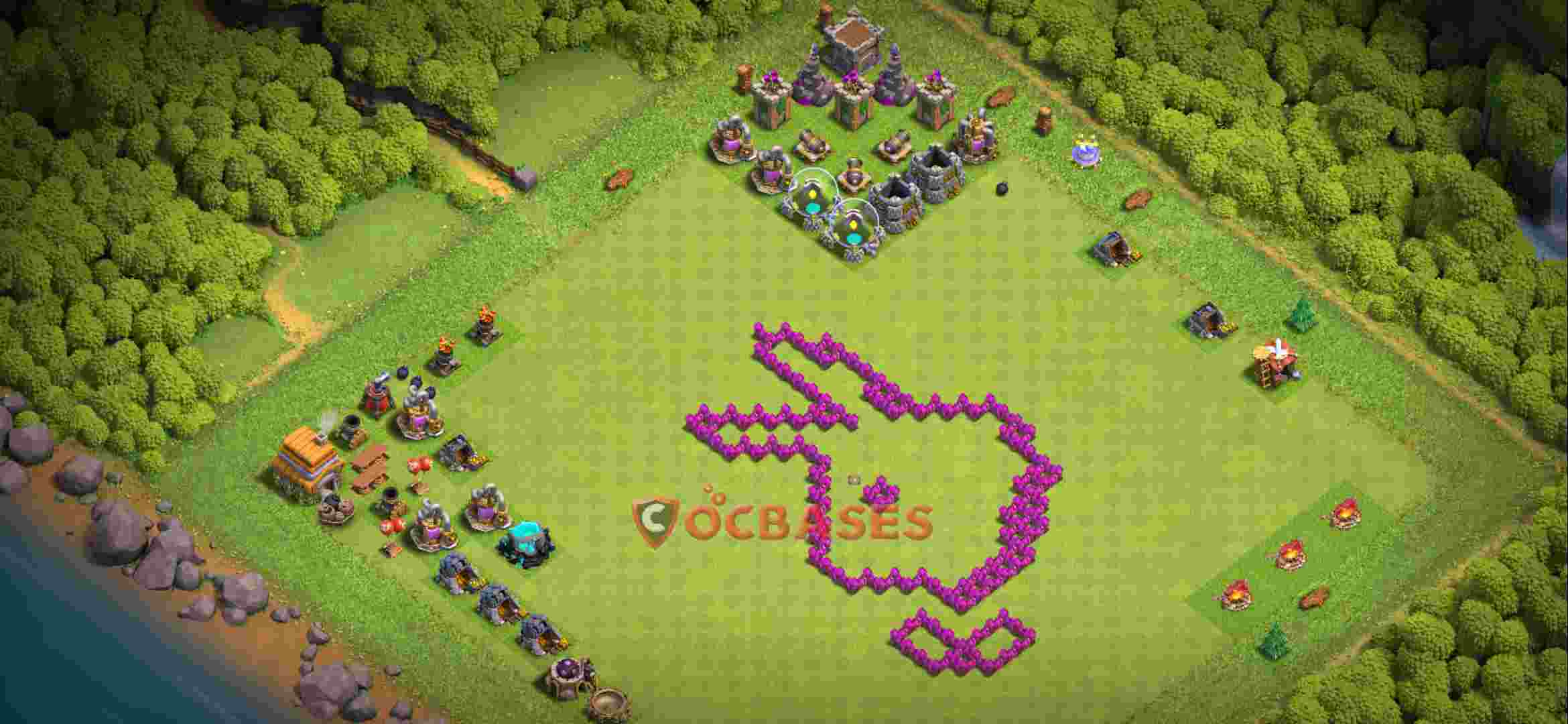 Builder Hall 9 Base -trophy – Layout id: 0smkz base layout, image 2