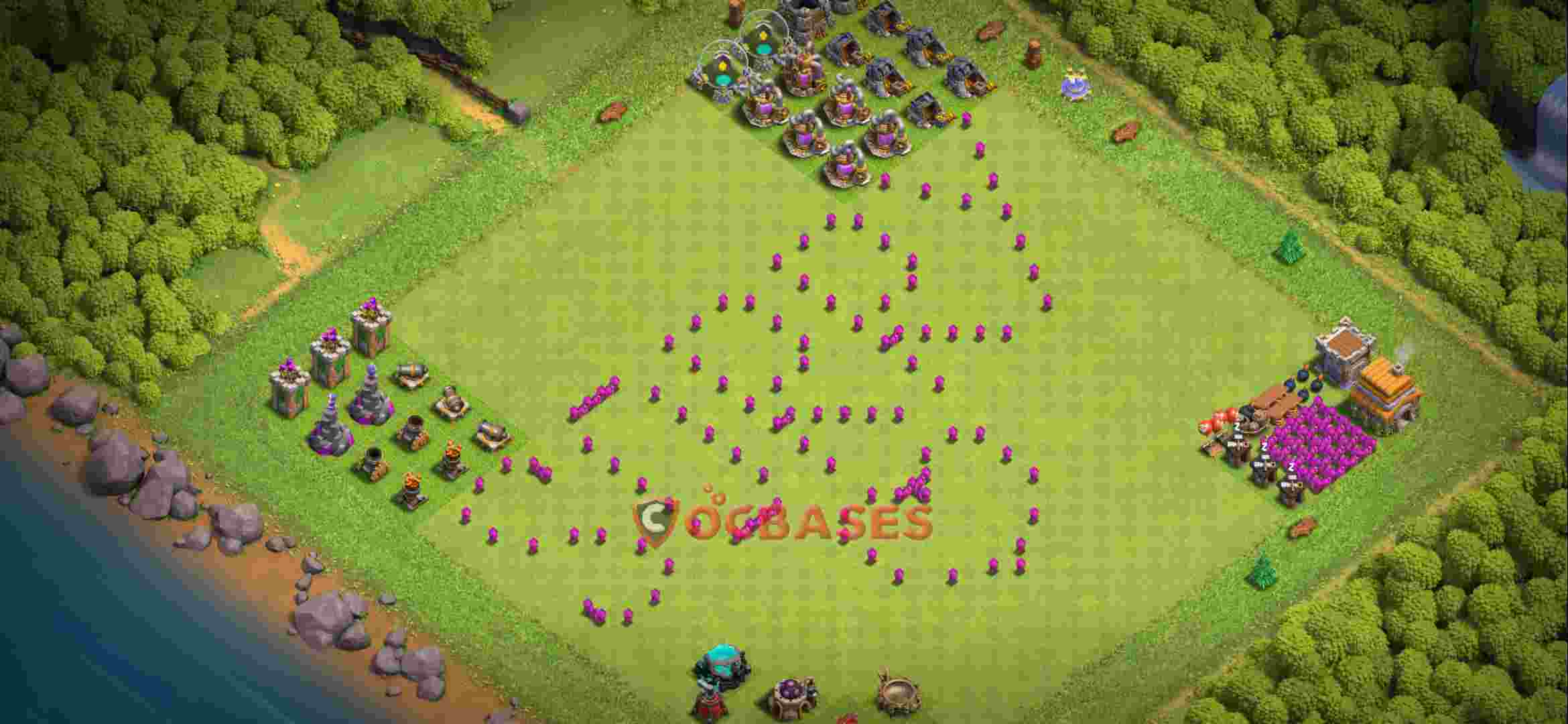 Builder Hall 9 Base -trophy – Layout id: 1pdfz base layout, image 2