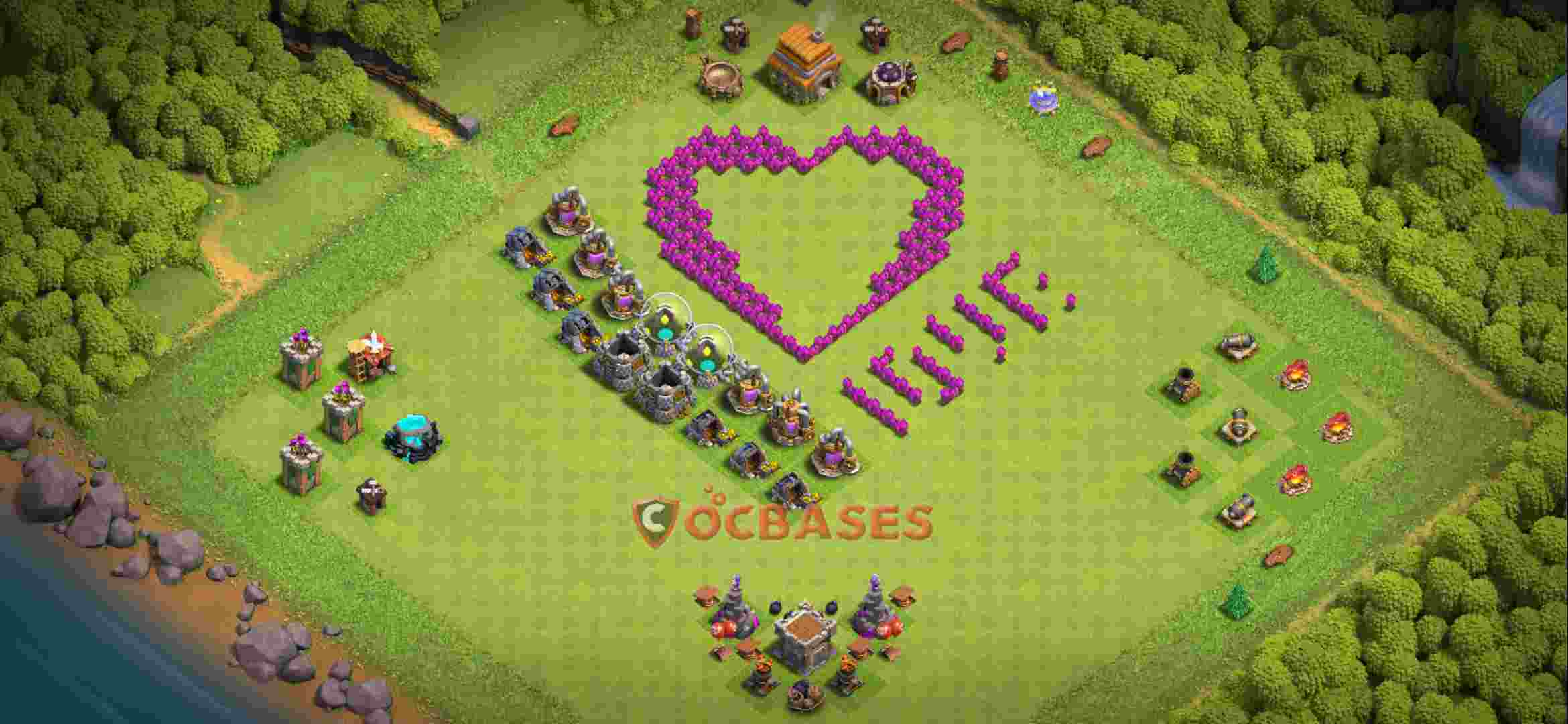 Builder Hall 9 Base -trophy – Layout id: eovux base layout, image 1