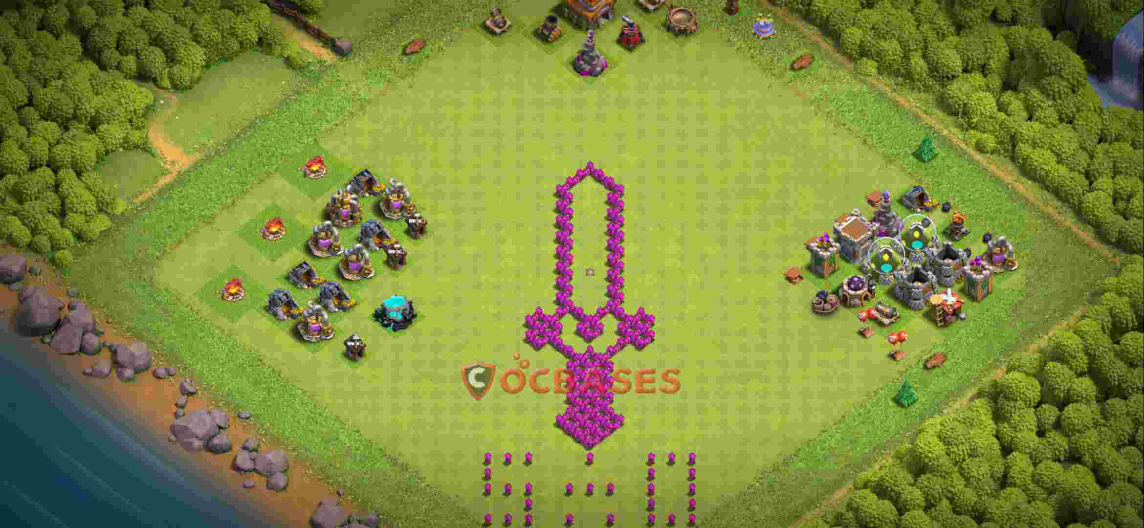 Builder Hall 9 Base -trophy – Layout id: 00hcy base layout, image 2