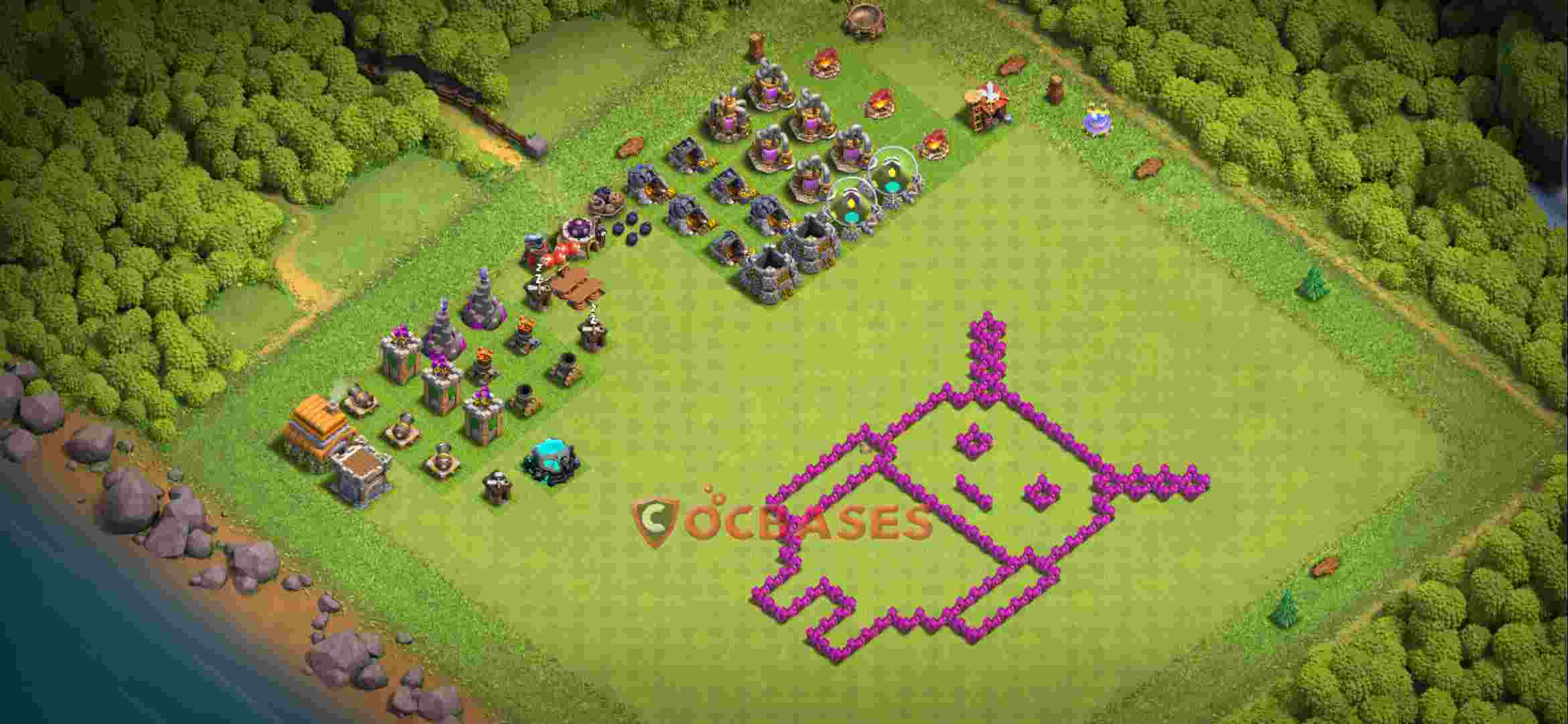 Town Hall 6 Base – Layout id: fhwhp base layout