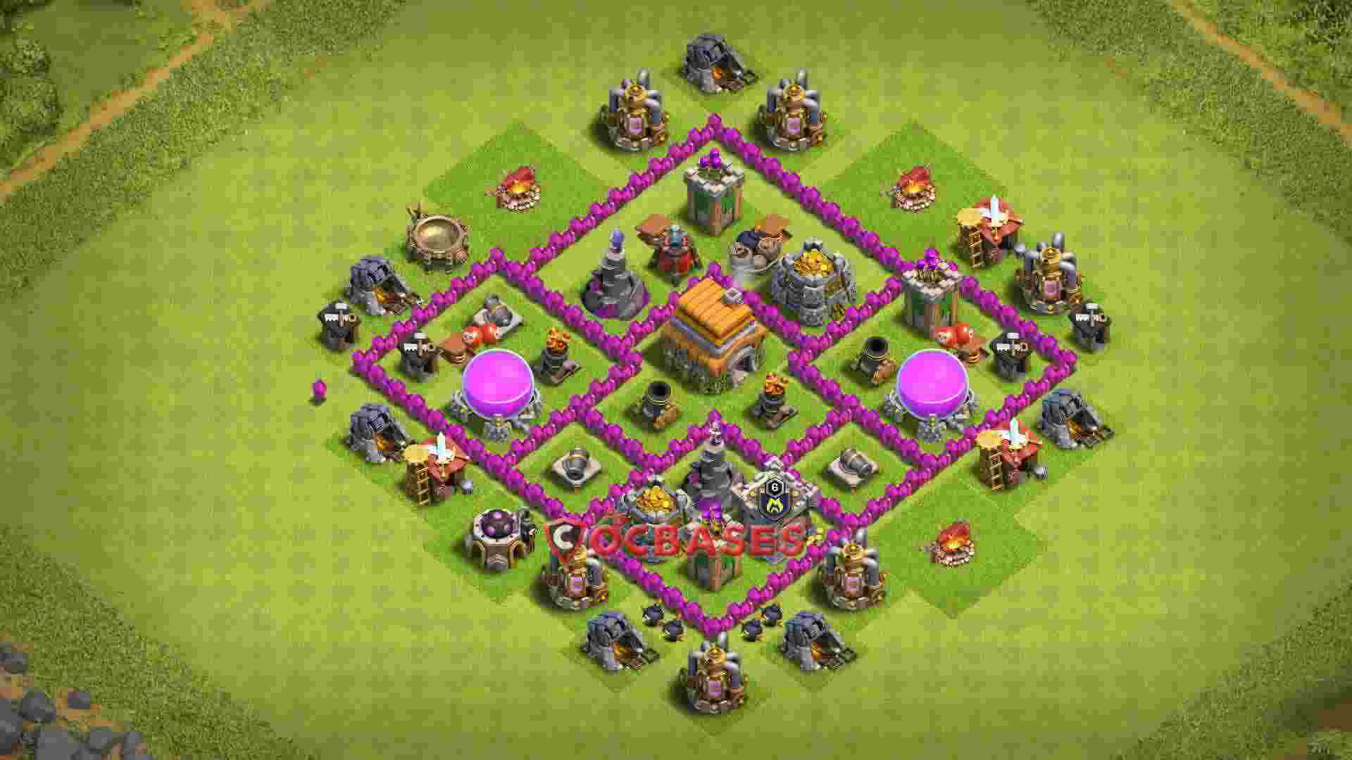 Town Hall 6 Base – Layout id: tnobo base layout
