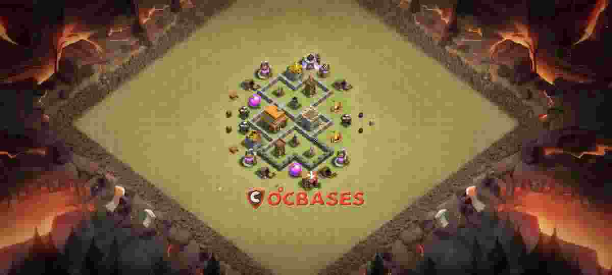 Town Hall 4 Base – Layout id: io39z base layout