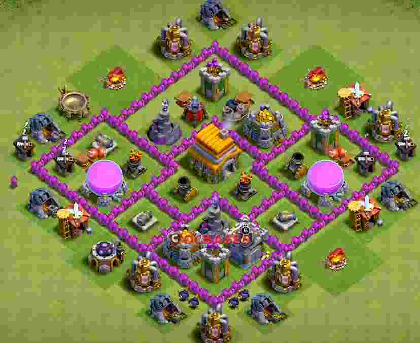 Town Hall 6 Base – Layout id: jz673 base layout