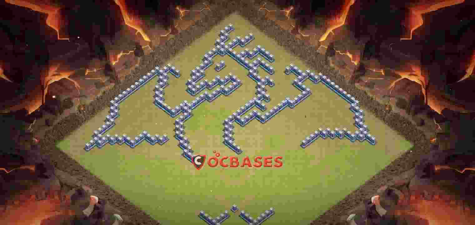 Town Hall 12 Base – Layout id: 1b7qf base layout