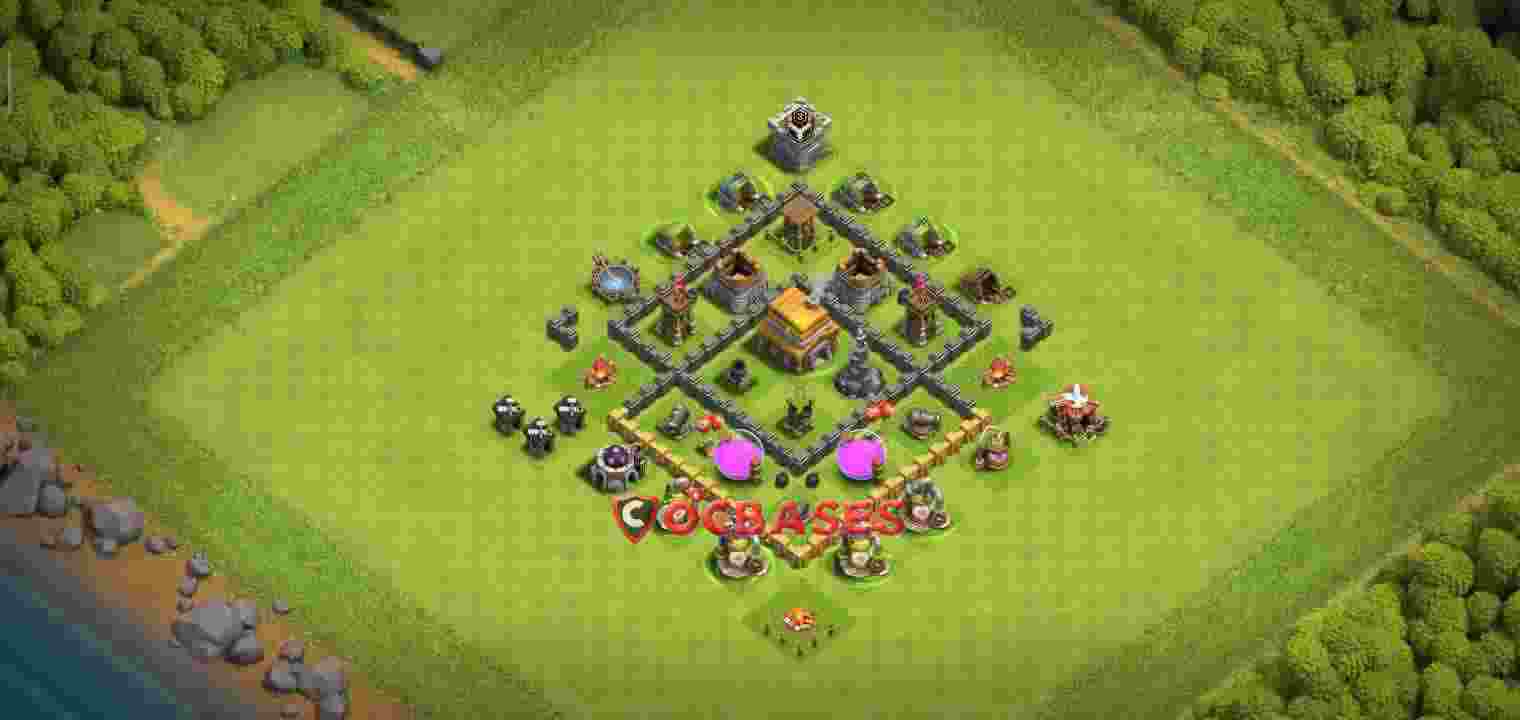 Town Hall 5 Base – Layout id: 1ka9h base layout