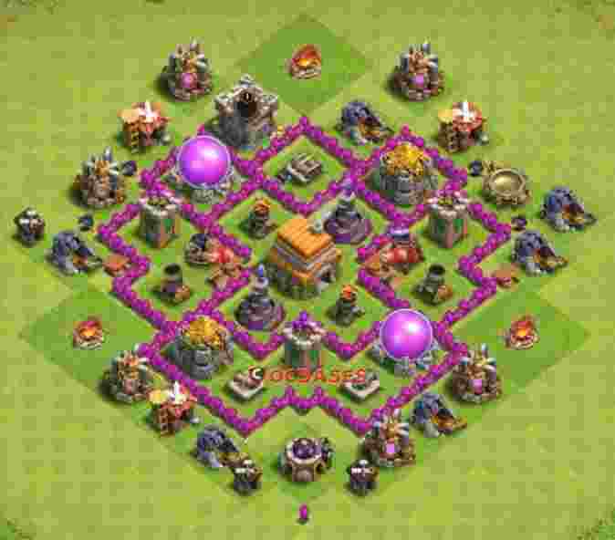 Town Hall 6 Base – Layout id: cd0lh base layout
