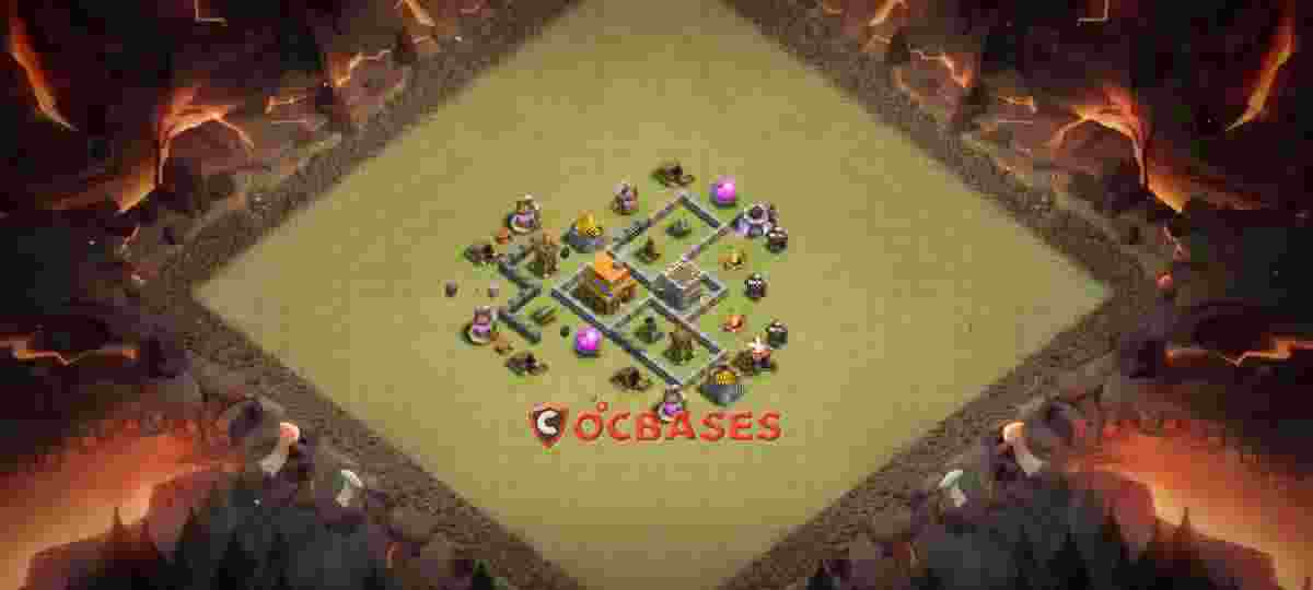 Town Hall 4 Base – Layout id: 3ijuq base layout
