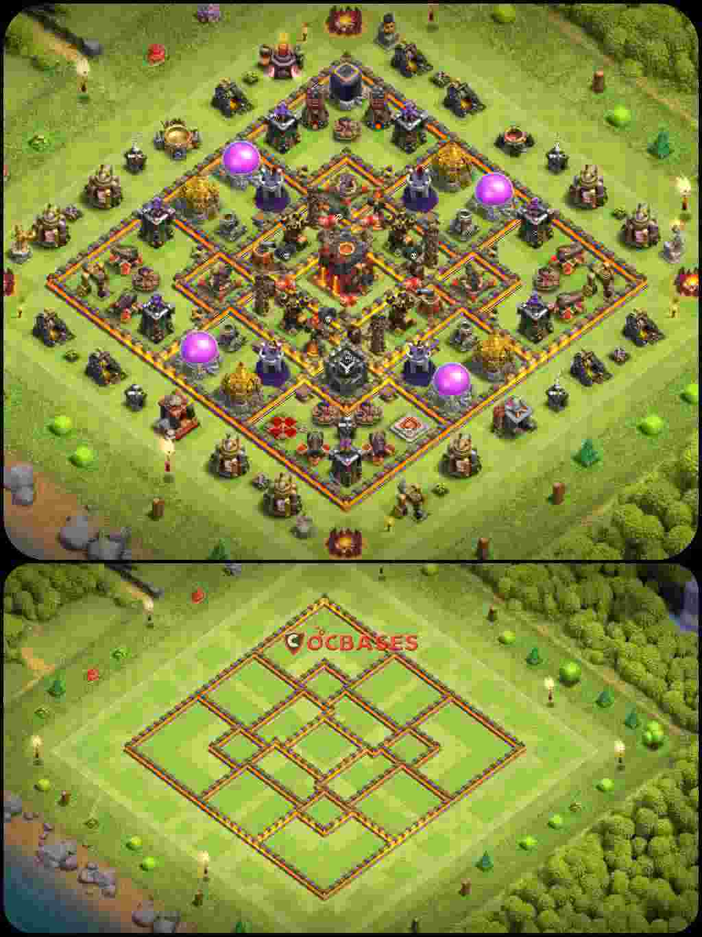 Town Hall 10 Base – Layout id: vjg5j base layout