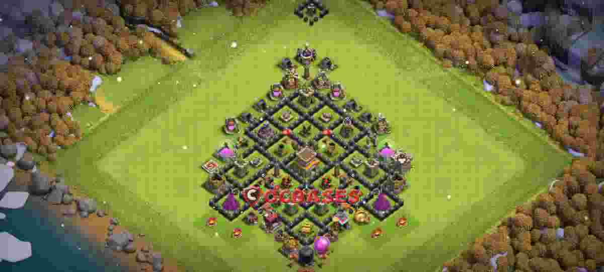 Town Hall 8 Base – Layout id: it9o9 base layout