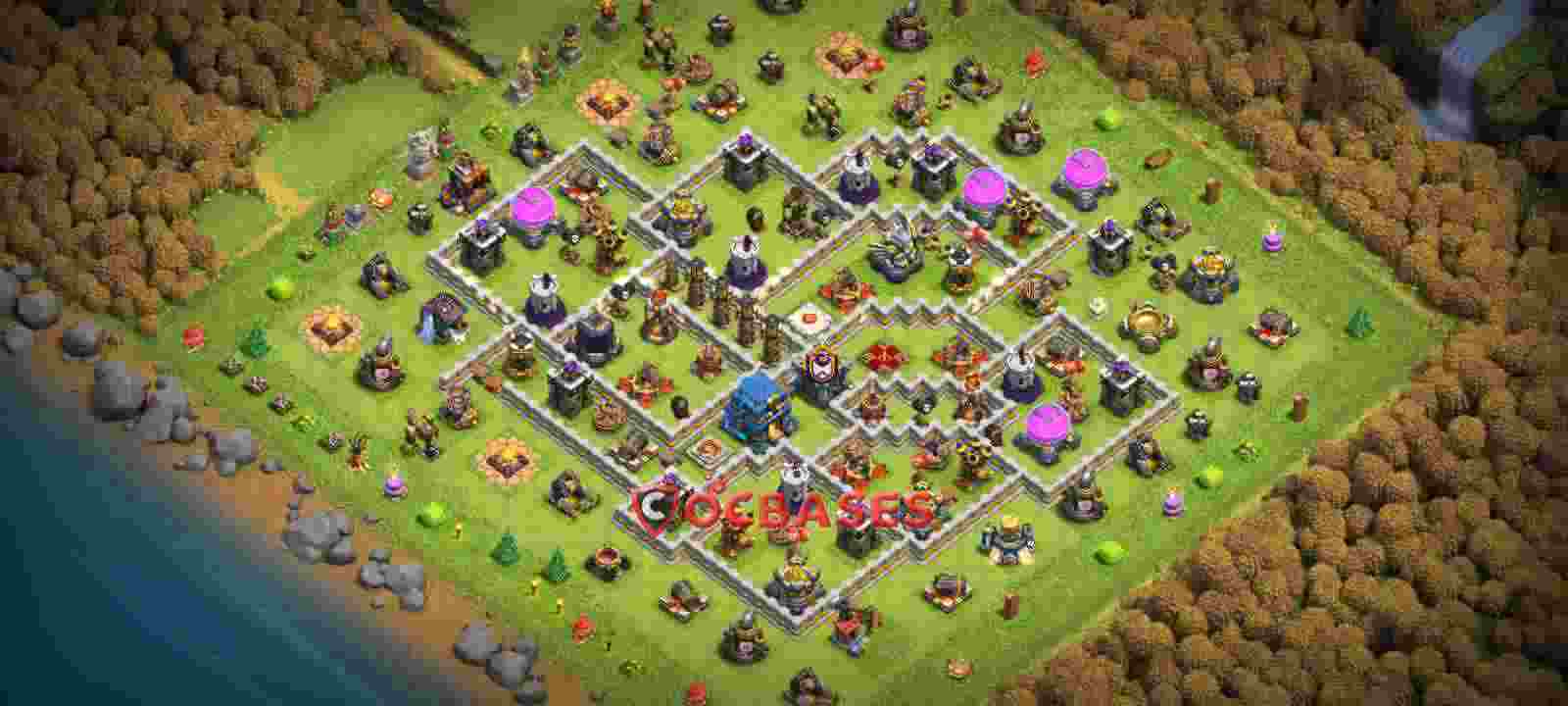 Town Hall 12 Base – Layout id: 4rkm3 base layout
