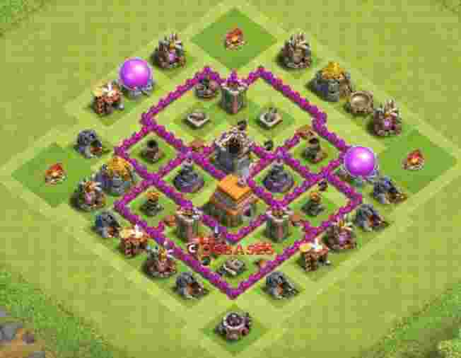 Town Hall 6 Base – Layout id: z6fyc base layout