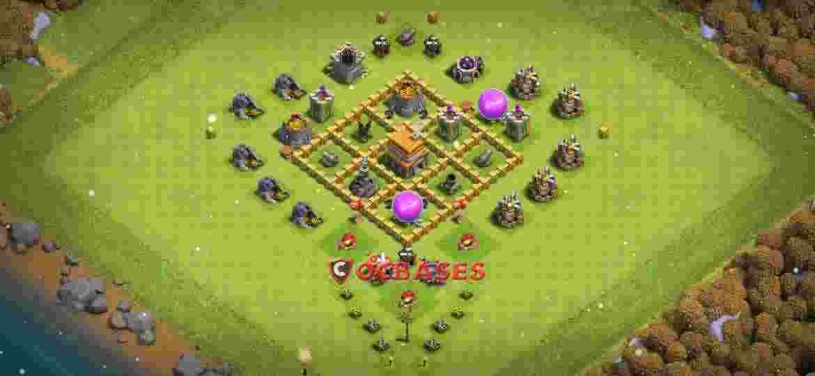 Town Hall 5 Base – Layout id: yw54j base layout