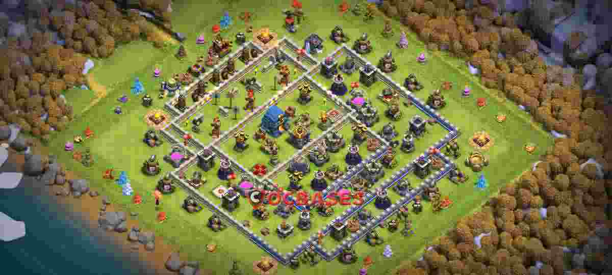 Town Hall 12 Base – Layout id: k9955 base layout
