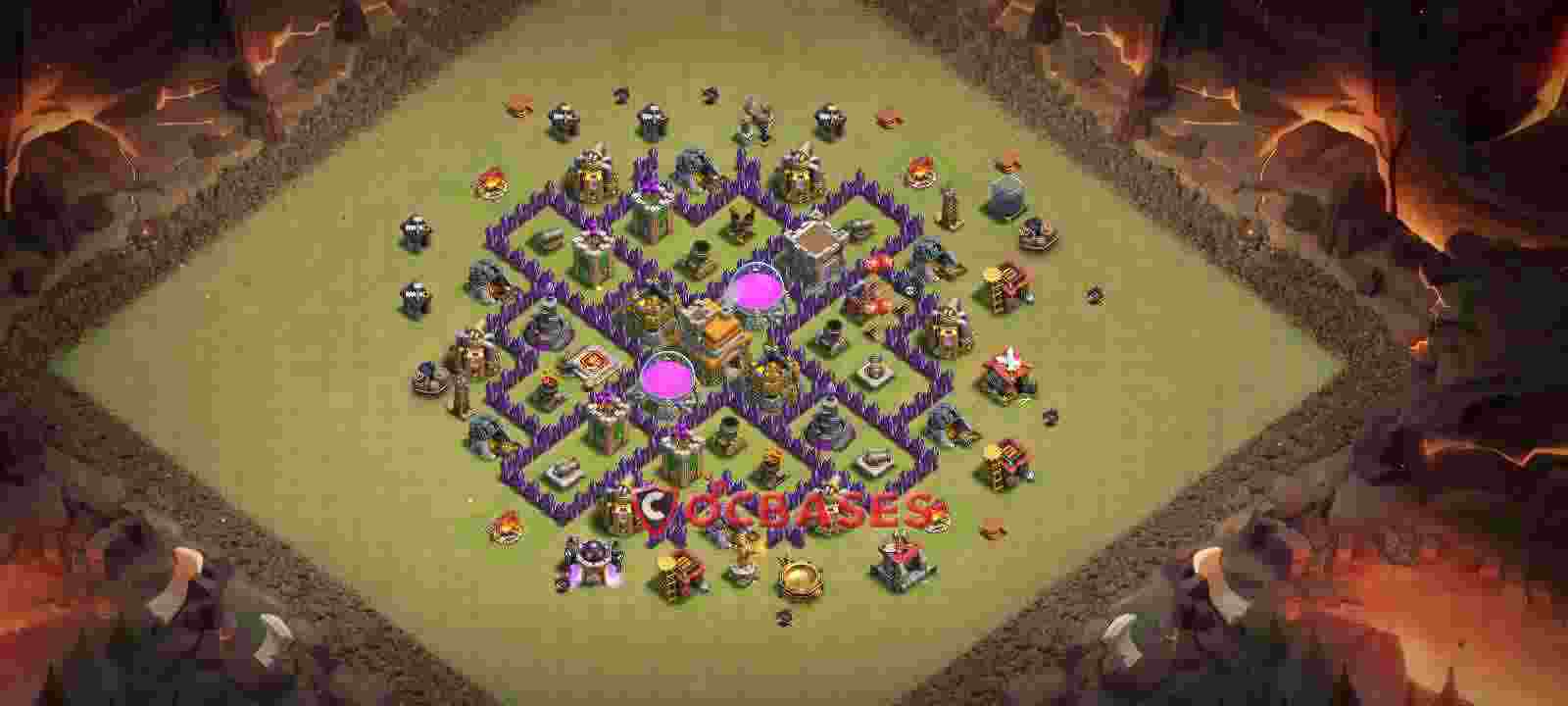 Town Hall 7 Base – Layout id: gcc1x base layout