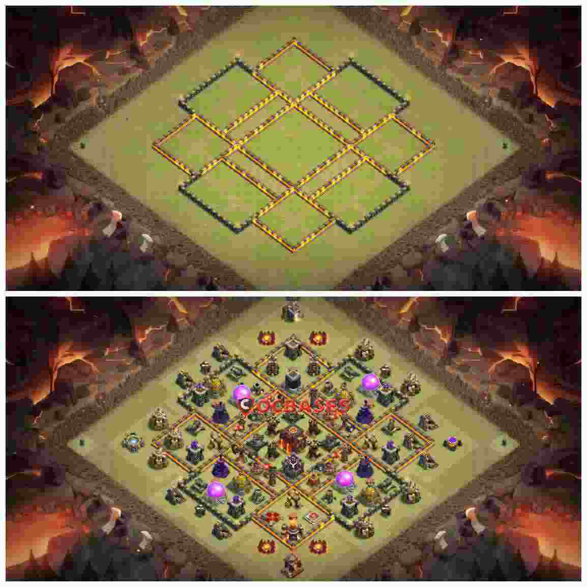 Town Hall 10 Base – Layout id: ddsf8 base layout