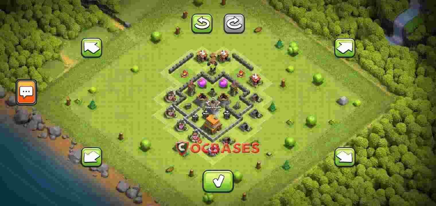 Town Hall 4 Base – Layout id: wiknb base layout