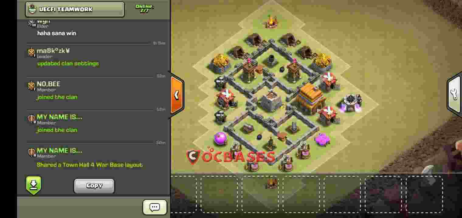Town Hall 4 Base – Layout id: jhlkt base layout