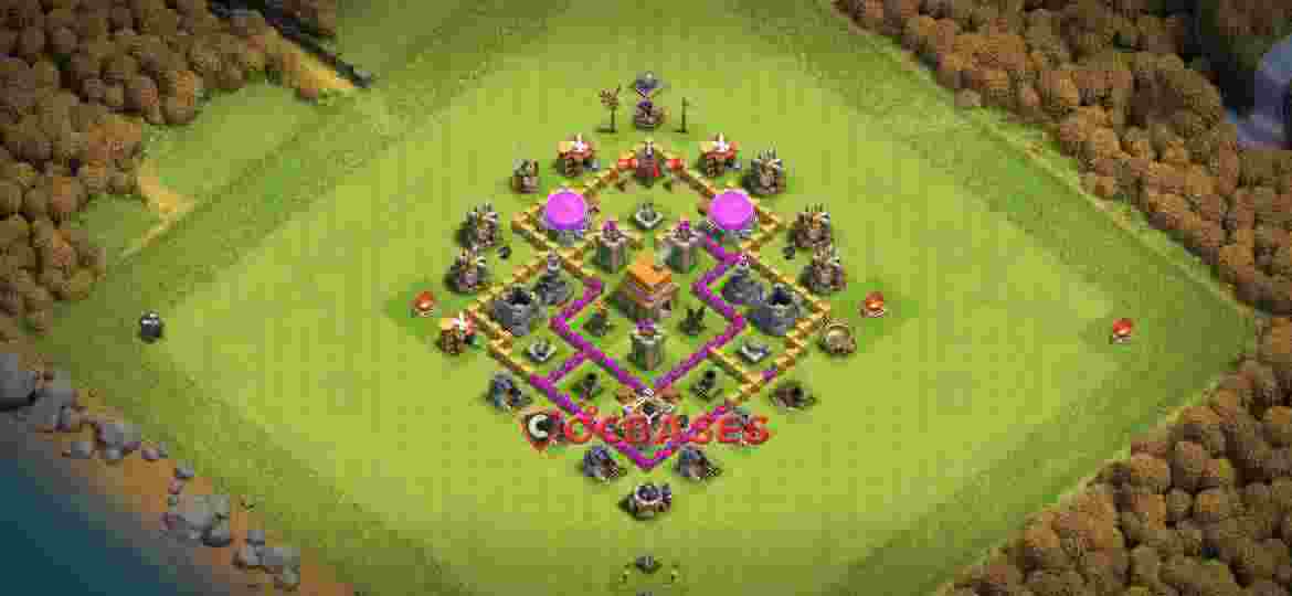 Town Hall 6 Base – Layout id: m28c0 base layout