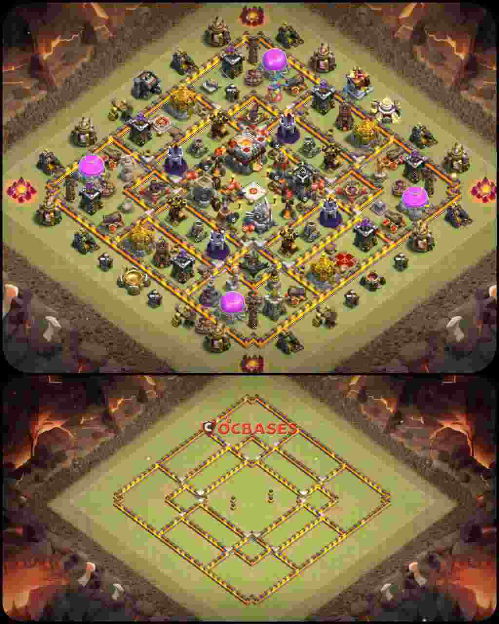 Town Hall 11 Base – Layout id: 7p44o base layout