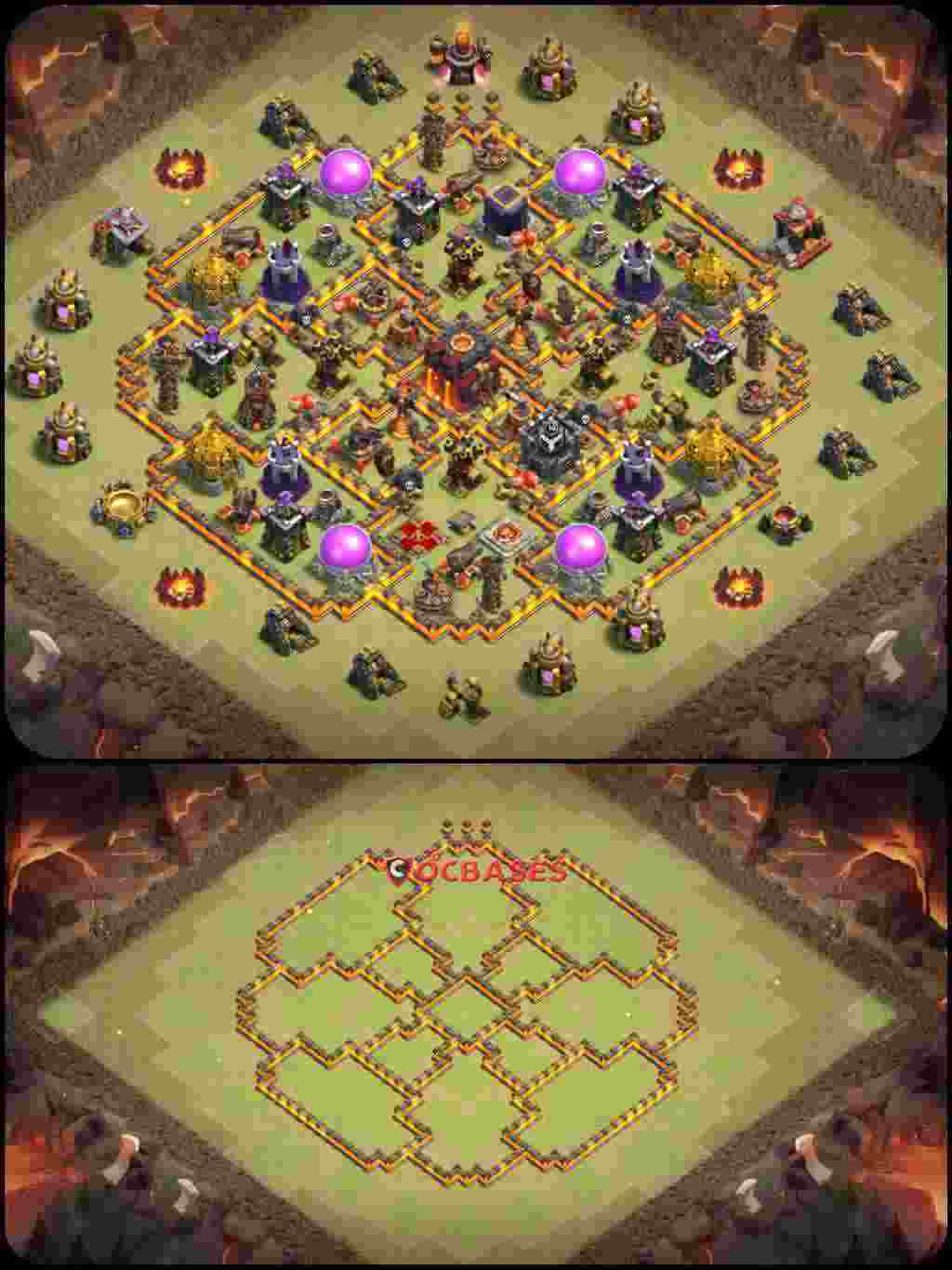 Town Hall 10 Base – Layout id: u3l1z base layout