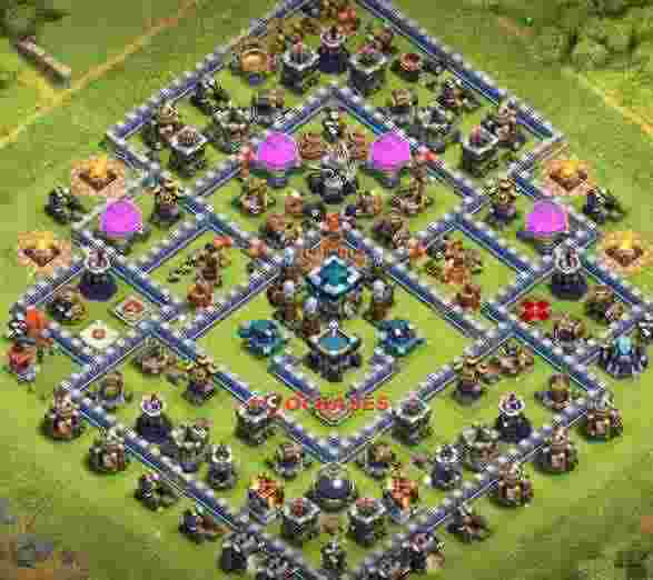 Town Hall 13 Base – Layout id: 1s18o base layout
