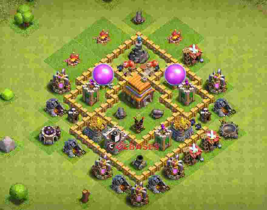 Town Hall 5 Base – Layout id: 85me1 base layout