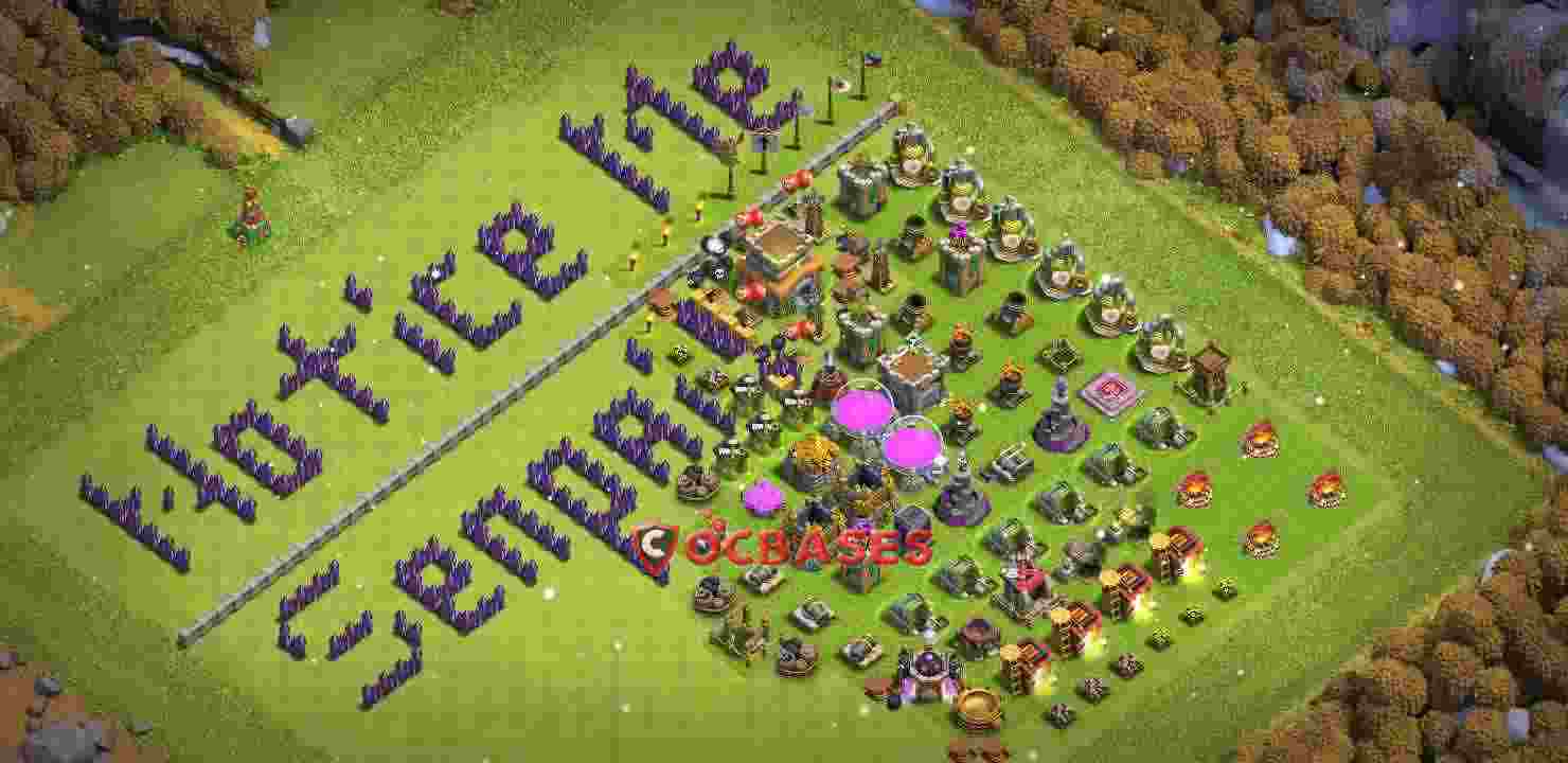 Town Hall 8 Base – Layout id: m0mdu base layout