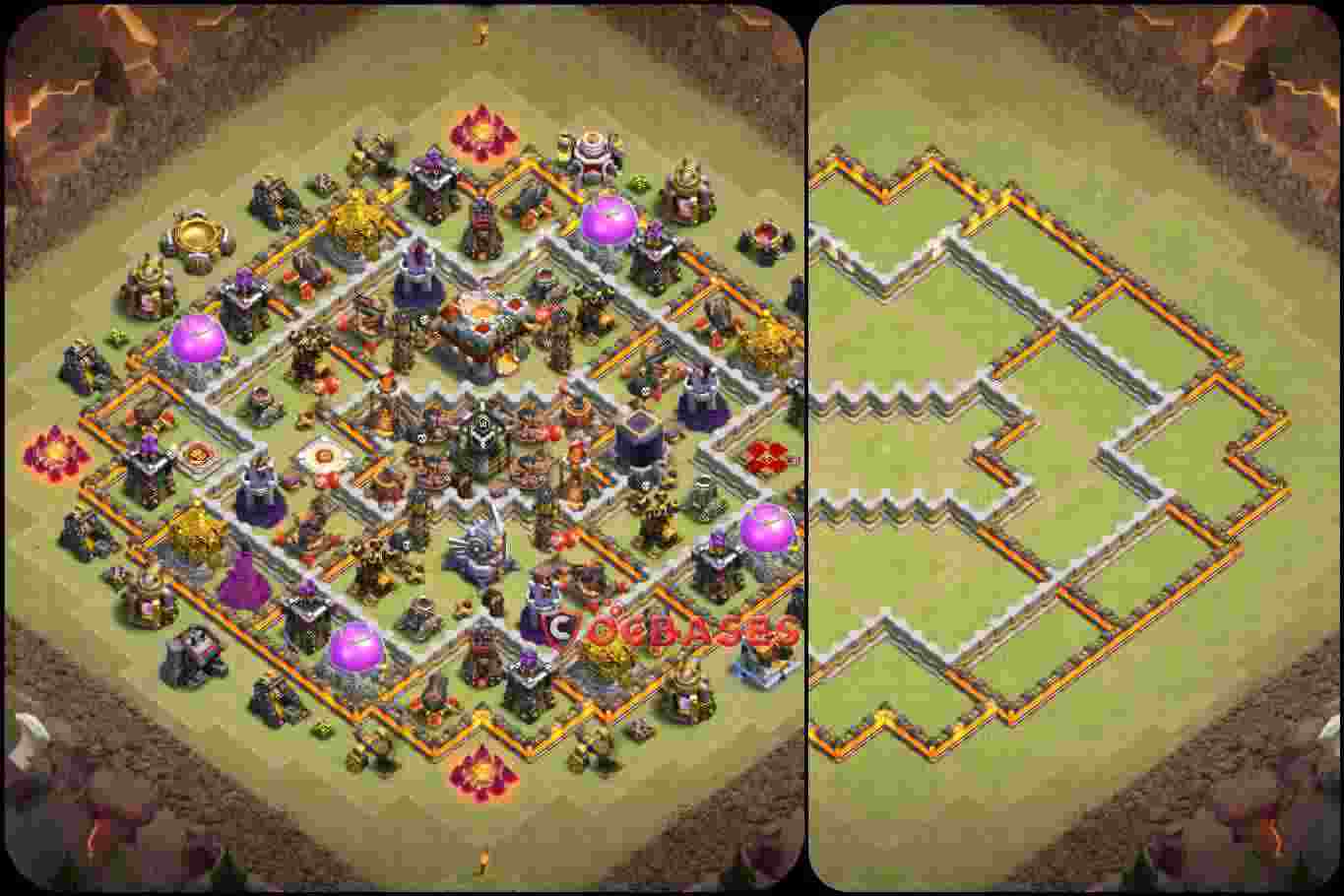 Town Hall 11 Base – Layout id: v1up3 base layout