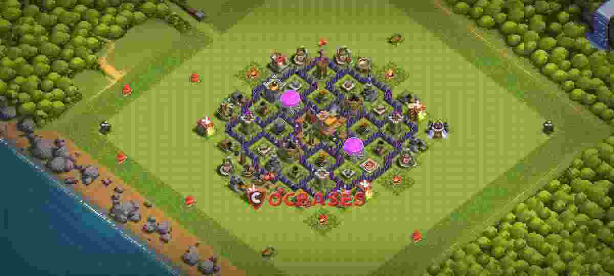 Town Hall 7 Base – Layout id: sqr2u base layout