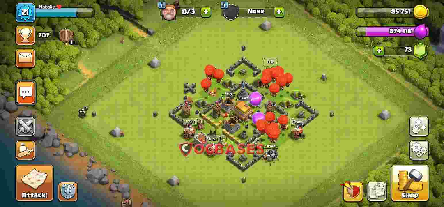 Town Hall 5 Base – Layout id: lm2vv base layout