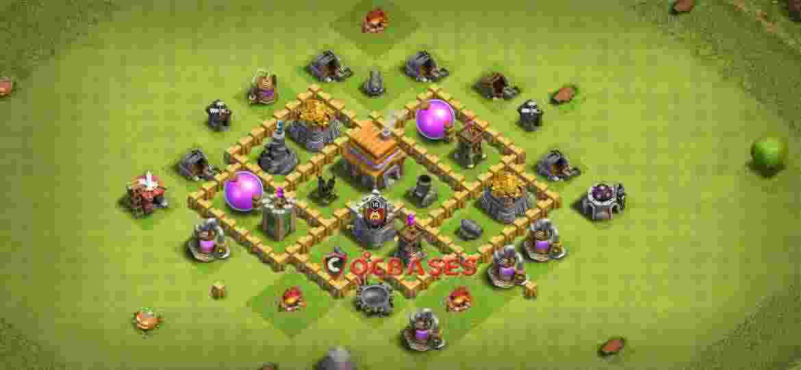 Town Hall 5 Base – Layout id: okjad base layout