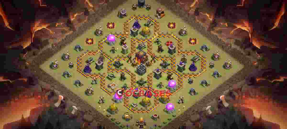 Town Hall 10 Base – Layout id: 3bk8r base layout
