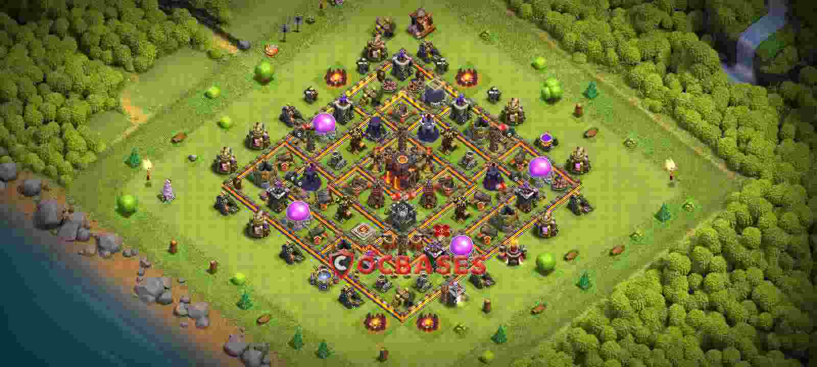 Town Hall 10 Base – Layout id: o1iv4 base layout