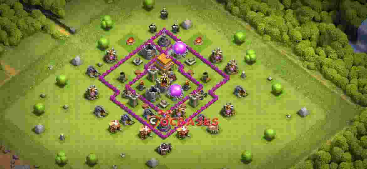 Town Hall 6 Base – Layout id: xsz0t base layout