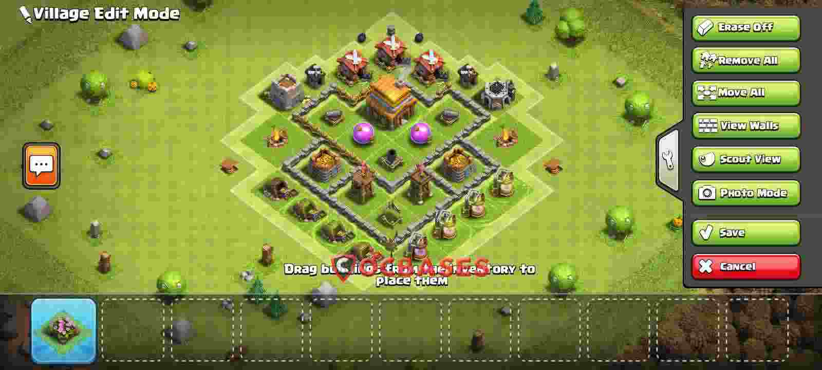 Town Hall 4 Base – Layout id: v4pst base layout