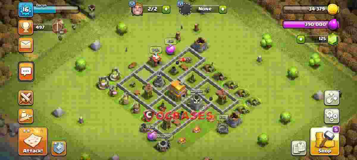 Town Hall 6 Base – Layout id: b4k8s base layout