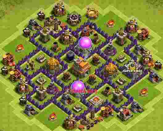 Town Hall 7 Base – Layout id: lg8x8 base layout