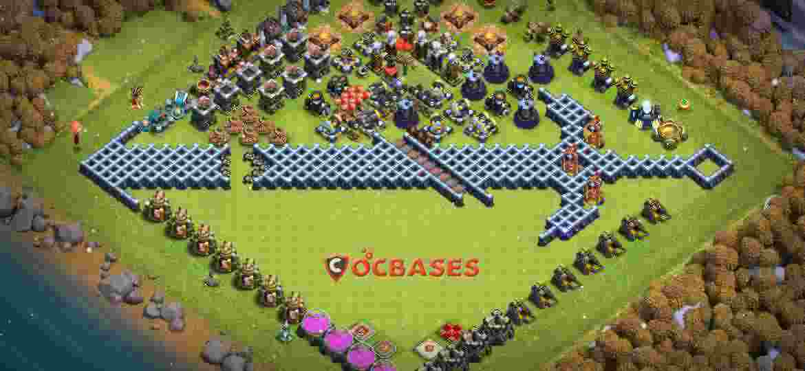 Town Hall 13 Base – Layout id: in36n base layout