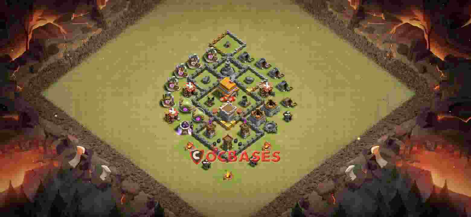 Town Hall 5 Base – Layout id: h3rrt base layout