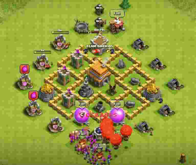 Town Hall 5 Base – Layout id: 58z7a base layout