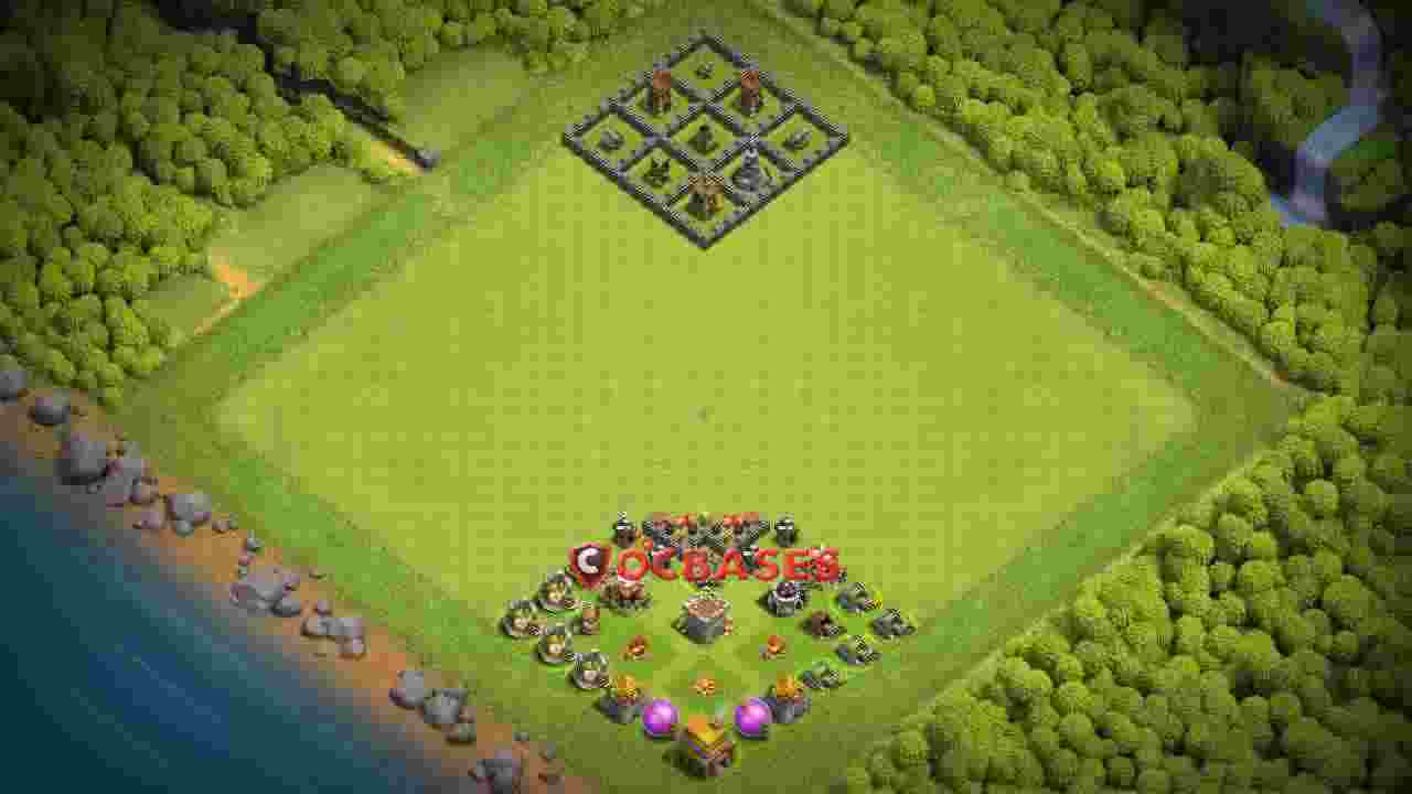 Town Hall 5 Base – Layout id: iv74g base layout