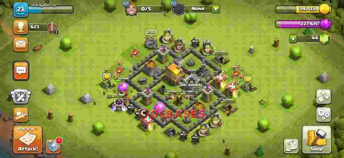 Town Hall 5 Base – Layout id: n8lhp base layout